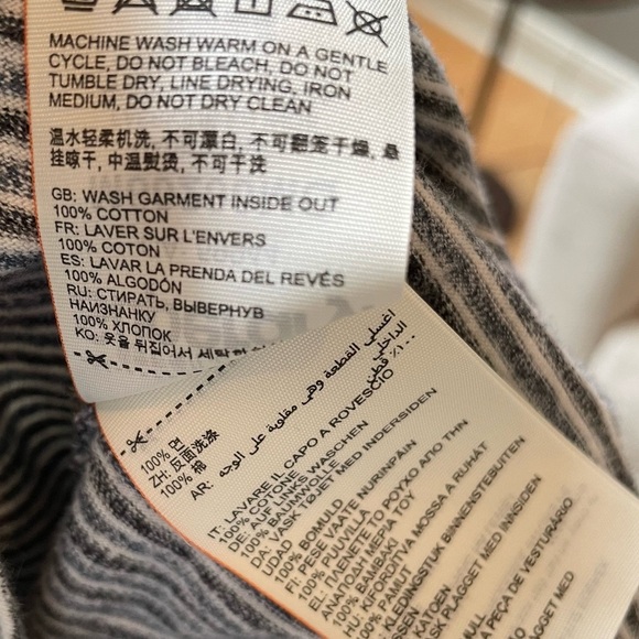 Superdry The Orange Label Striped Cotton Long Sleeve Thermal Layer Activewear - Picture 8 of 8